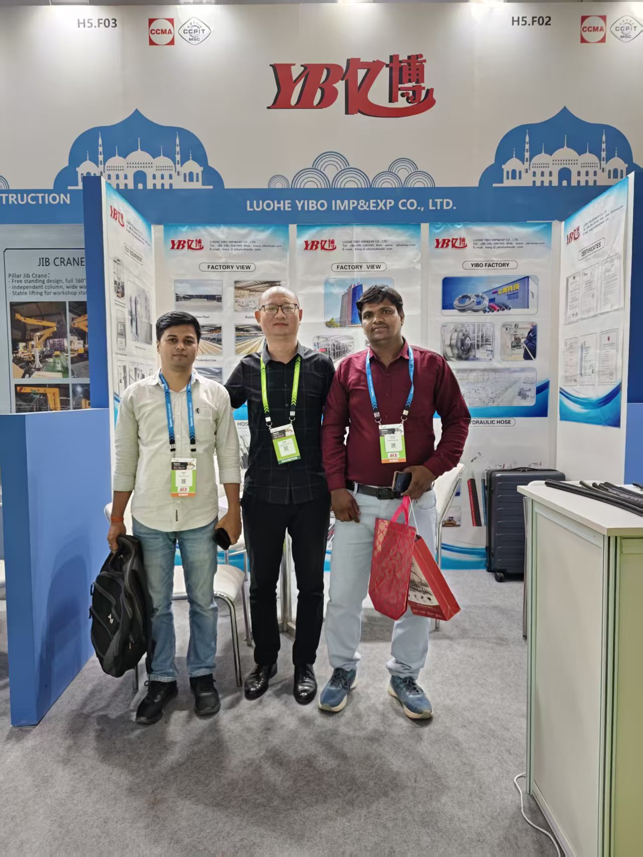 Luohe Yibo Imp&Exp Co., Ltd. Attended Bauma Conexpo India 2026
